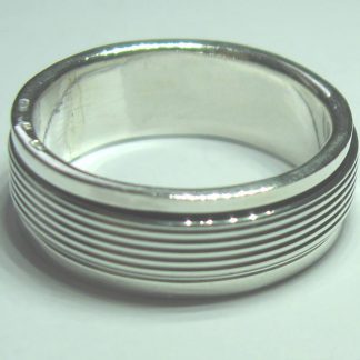 Forgó közepű ezüst gyűrű